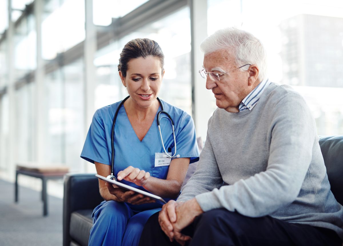 doctor explaining to patient