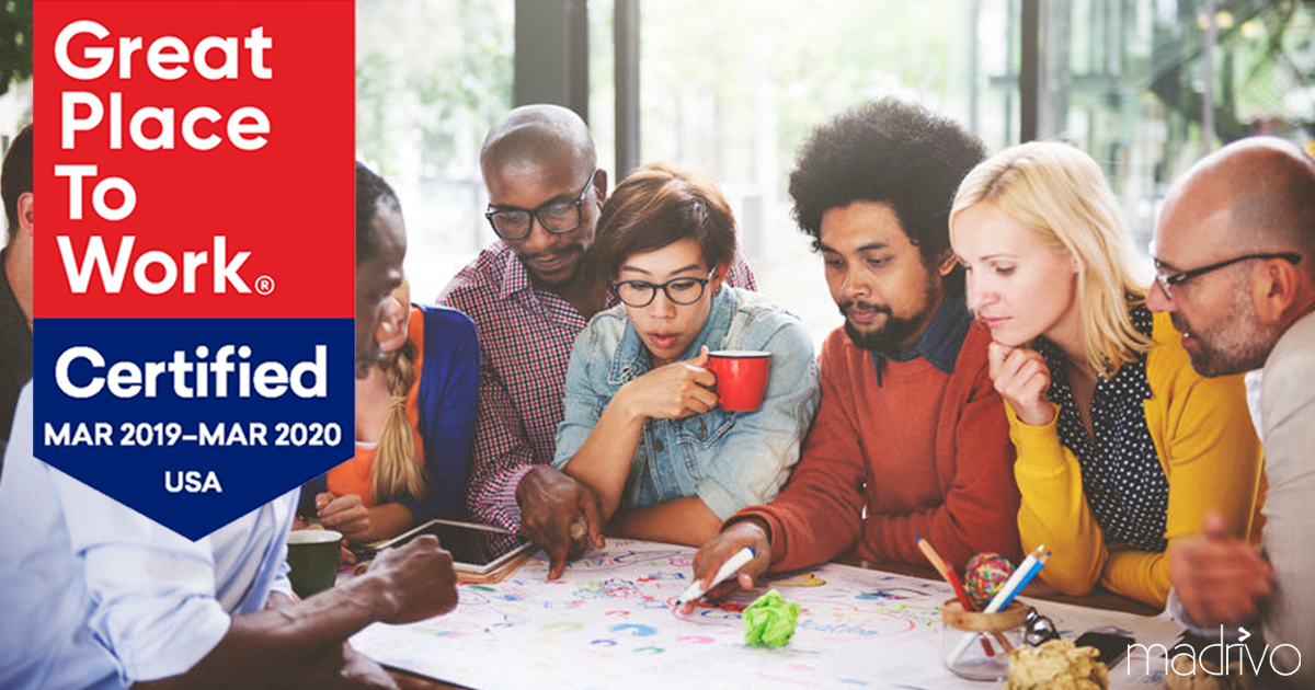 Madrivo Achieves Certification as a Great Place to Work in 2019